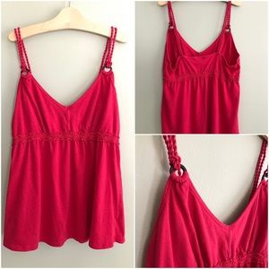 Old Navy Red Baby Doll Tank